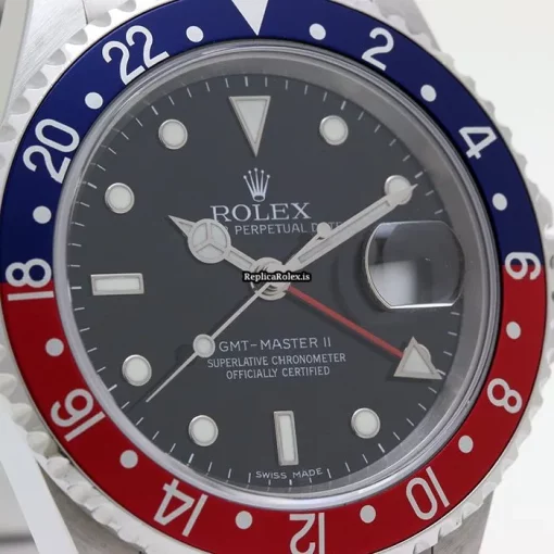 Epic Fake Rolex Gmt-master II 16710 Caliber 3185 Automatic Movement 40mm Steel Case Watch - Image 9