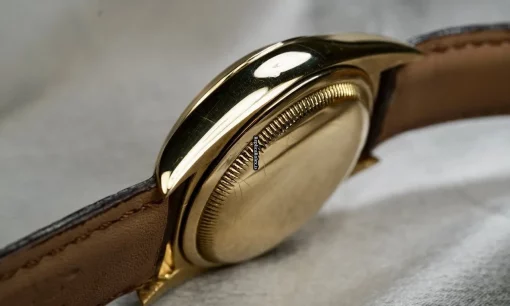Exquisite Replica Rolex Bubble Back 6030 A.295 Automatic Movement 35mm Yellow Gold Case Mens/unisex Watch - Image 10