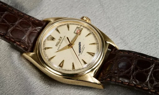 Exquisite Replica Rolex Bubble Back 6030 A.295 Automatic Movement 35mm Yellow Gold Case Mens/unisex Watch - Image 11