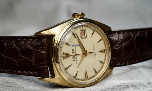 Exquisite Replica Rolex Bubble Back 6030 A.295 Automatic Movement 35mm Yellow Gold Case Mens/unisex Watch - Image 13