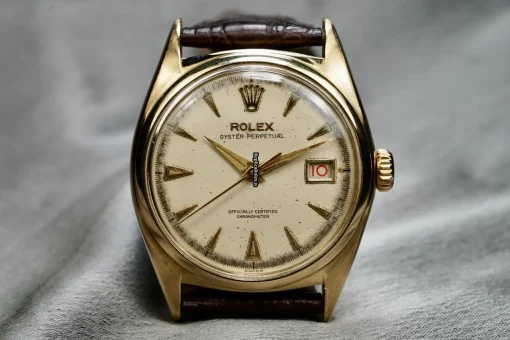 Exquisite Replica Rolex Bubble Back 6030 A.295 Automatic Movement 35mm Yellow Gold Case Mens/unisex Watch - Image 2