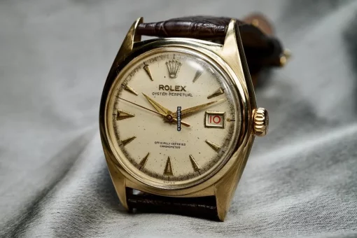 Exquisite Replica Rolex Bubble Back 6030 A.295 Automatic Movement 35mm Yellow Gold Case Mens/unisex Watch - Image 3