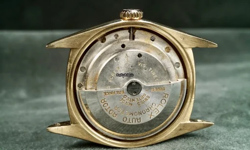 Exquisite Replica Rolex Bubble Back 6030 A.295 Automatic Movement 35mm Yellow Gold Case Mens/unisex Watch - Image 5
