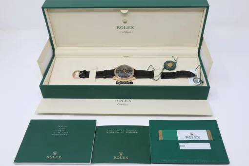 Offering Fake Rolex Cellini Date 50515 Caliber 3165 Automatic Movement 39mm Rose Gold Case Mens/unisex Watch - Image 11