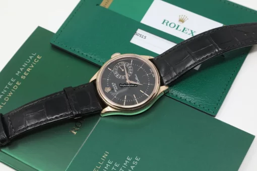 Offering Fake Rolex Cellini Date 50515 Caliber 3165 Automatic Movement 39mm Rose Gold Case Mens/unisex Watch - Image 12