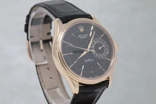 Offering Fake Rolex Cellini Date 50515 Caliber 3165 Automatic Movement 39mm Rose Gold Case Mens/unisex Watch - Image 7