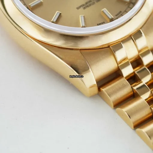1:1 Replica Rolex Datejust 116208 Automatic Movement 36mm Yellow Gold Case Mens/unisex Watch - Image 4