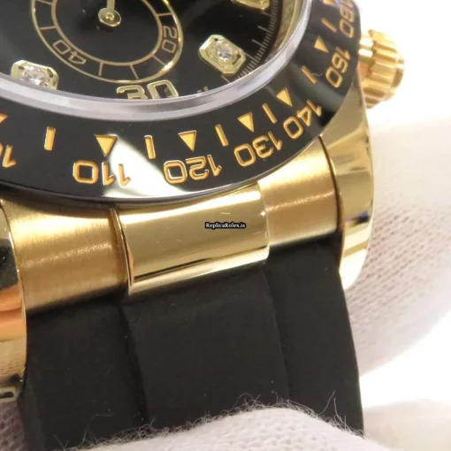 Special Replica Rolex Daytona 116518lng Caliber 4130 Automatic Movement 40mm Yellow Gold Case Mens/unisex Watch - Image 6