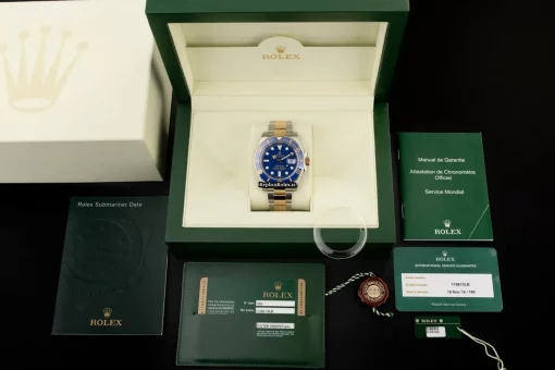 Good Replica Rolex Submariner Date 116613lb Caliber 3135 Automatic Movement 40mm Gold/steel Case Mens/unisex Watch - Image 3