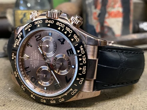 Offering Replica Rolex Daytona 116515ln Caliber 4130 Automatic Movement 40mm Rose Gold Case Mens/unisex Watch - Image 5