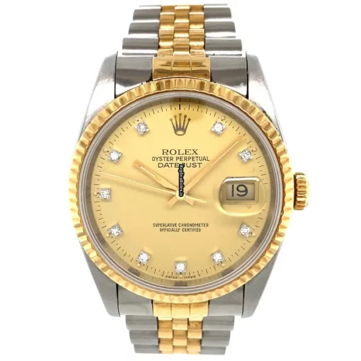 Good Imitation Rolex Datejust 16233 Caliber 3135 Automatic Movement 36mm Gold/steel Case Mens/unisex Watch - Image 2