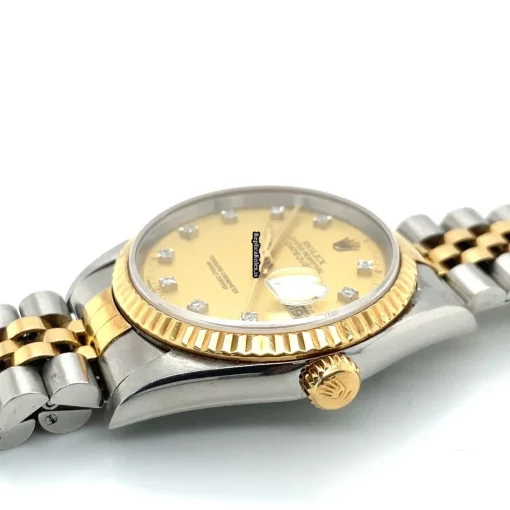 Good Imitation Rolex Datejust 16233 Caliber 3135 Automatic Movement 36mm Gold/steel Case Mens/unisex Watch - Image 3