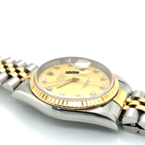 Good Imitation Rolex Datejust 16233 Caliber 3135 Automatic Movement 36mm Gold/steel Case Mens/unisex Watch - Image 4