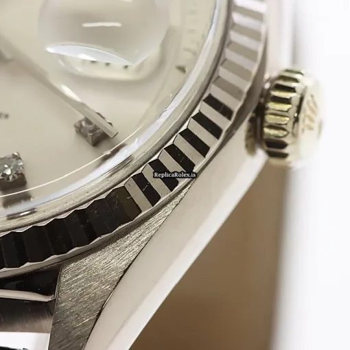 Well Made Copy Rolex Day-date 36 1803/9 Automatic Movement 36mm White Gold Case Watch - Image 6