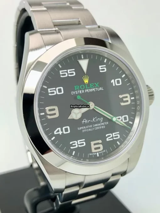Quality Fake Rolex Air King 116900 Caliber 3131 Automatic Movement 40mm Steel Case Mens/unisex Watch - Image 8