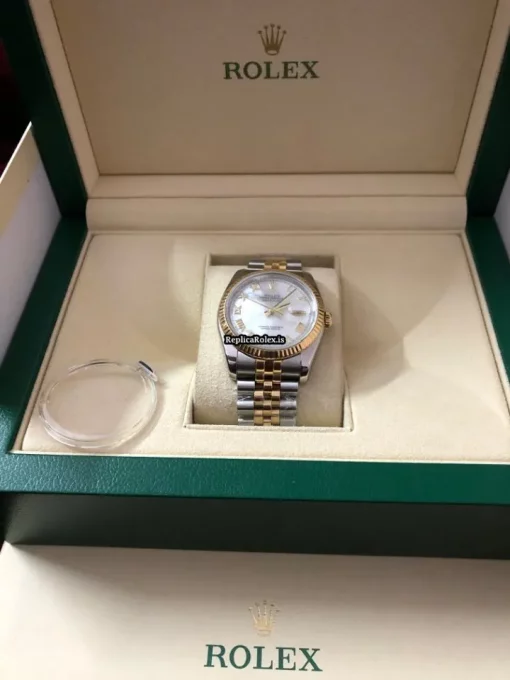 Special Fake Rolex Datejust 116233 Caliber 3135 Automatic Movement 36mm Gold/steel Case Mens/unisex Watch - Image 2