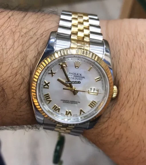 Special Fake Rolex Datejust 116233 Caliber 3135 Automatic Movement 36mm Gold/steel Case Mens/unisex Watch - Image 4