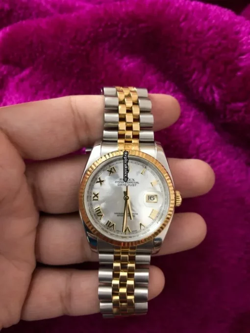 Special Fake Rolex Datejust 116233 Caliber 3135 Automatic Movement 36mm Gold/steel Case Mens/unisex Watch - Image 5