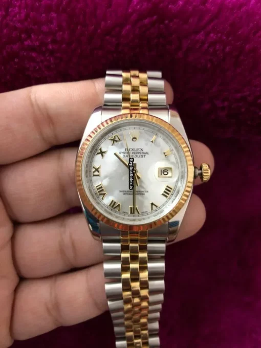 Special Fake Rolex Datejust 116233 Caliber 3135 Automatic Movement 36mm Gold/steel Case Mens/unisex Watch - Image 6