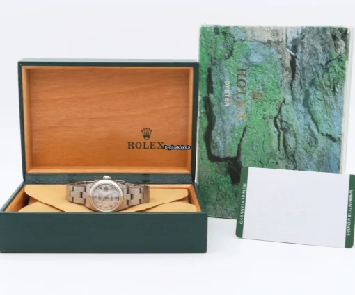 Well Made Fake Rolex Oyster Perpetual Lady Date 69160 Caliber 2135 Automatic Movement 26mm Steel Case Womens Watch - Image 2