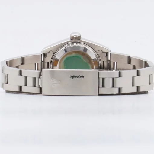 Well Made Fake Rolex Oyster Perpetual Lady Date 69160 Caliber 2135 Automatic Movement 26mm Steel Case Womens Watch - Image 6