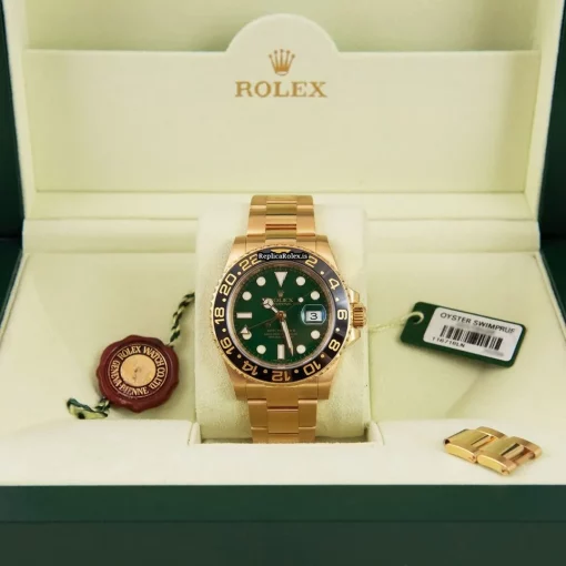 Popular Fake Rolex Gmt-master II 116718 Caliber 3186 Automatic Movement 40mm Yellow Gold Case Mens/unisex Watch - Image 6