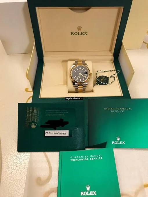 Amazing Replica Rolex Datejust 126333 Caliber 3235 Automatic Movement 41mm Gold/steel Case Mens/unisex Watch - Image 5