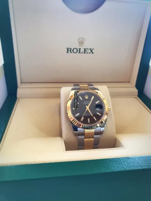Amazing Replica Rolex Datejust 126333 Caliber 3235 Automatic Movement 41mm Gold/steel Case Mens/unisex Watch - Image 7