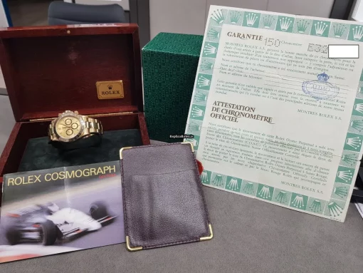 Lovely Replica Rolex Daytona 16528 Automatic Movement 40mm Yellow Gold Case Mens/unisex Watch - Image 12