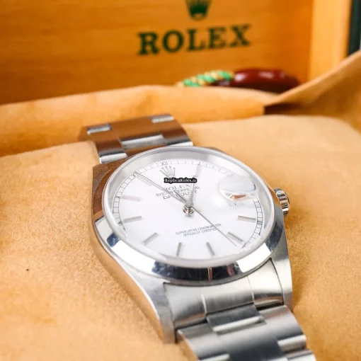 Perfect Replicas Rolex Datejust 16200 Caliber 3135 Automatic Movement 36mm Steel Case Mens/unisex Watch - Image 2