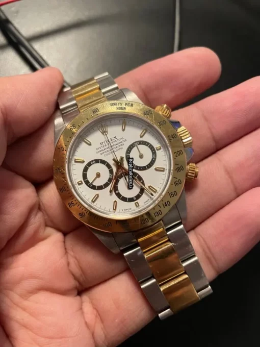 Attractive Fakes Rolex Daytona 16523 Caliber 4030 Automatic Movement 40mm Gold/steel Case Mens/unisex Watch - Image 10