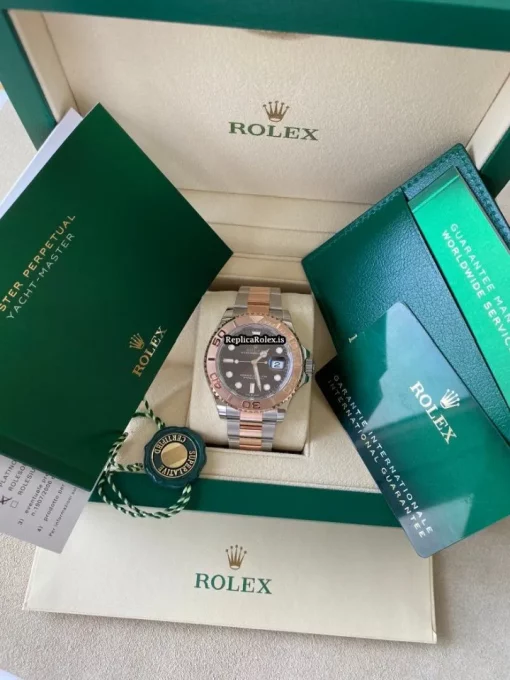 Affordable Replica Rolex Yacht-master 126621 Caliber 3235 Automatic Movement 40mm Gold/steel Case Mens/unisex Watch - Image 8