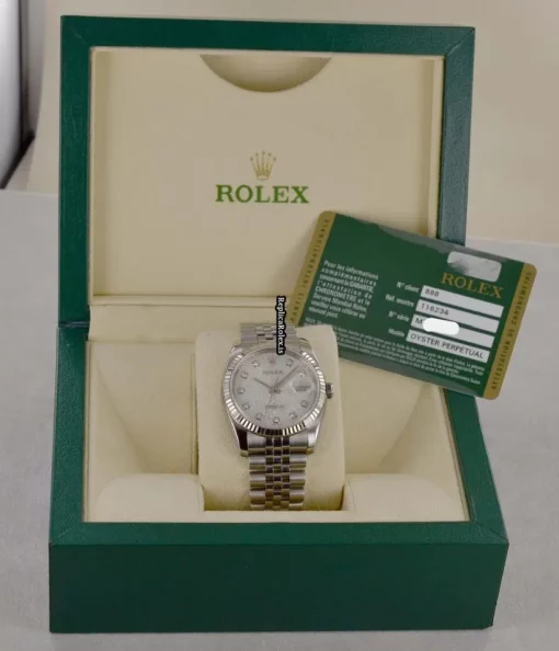 Discount Copy Rolex Datejust 116234-0084 Automatic Movement 36mm Gold/steel Case Mens/unisex Watch - Image 7