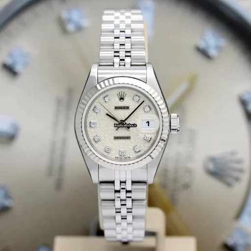 Special Replica Rolex Lady-datejust 69174 Caliber 2135 Automatic Movement 26x42mm Steel Case Womens Watch - Image 4