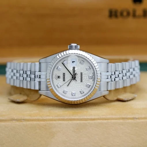 Special Replica Rolex Lady-datejust 69174 Caliber 2135 Automatic Movement 26x42mm Steel Case Womens Watch - Image 6