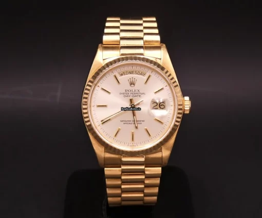 Wholesale Replica Rolex Day-date 36 18038 Caliber 3055 Automatic Movement 36mm Yellow Gold Case Mens/unisex Watch - Image 2
