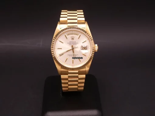 Wholesale Replica Rolex Day-date 36 18038 Caliber 3055 Automatic Movement 36mm Yellow Gold Case Mens/unisex Watch - Image 5