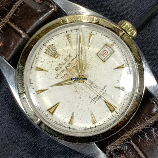 Amazing Replica Rolex Bubble Back 6105 A296 Automatic Movement 36mm Gold/steel Case Mens/unisex Watch