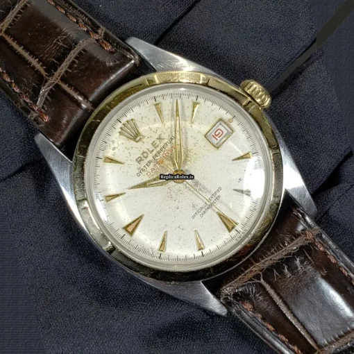Amazing Replica Rolex Bubble Back 6105 A296 Automatic Movement 36mm Gold/steel Case Mens/unisex Watch - Image 2