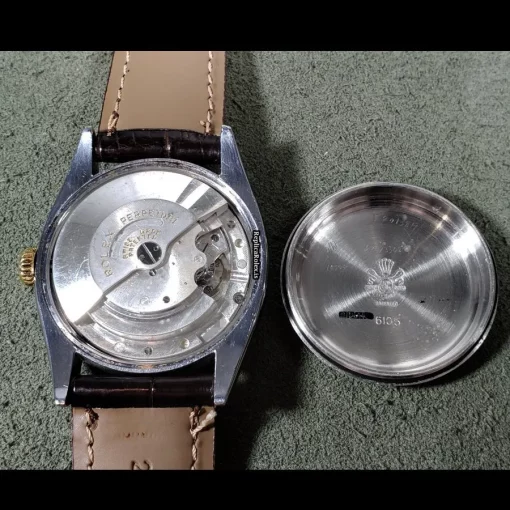 Amazing Replica Rolex Bubble Back 6105 A296 Automatic Movement 36mm Gold/steel Case Mens/unisex Watch - Image 8