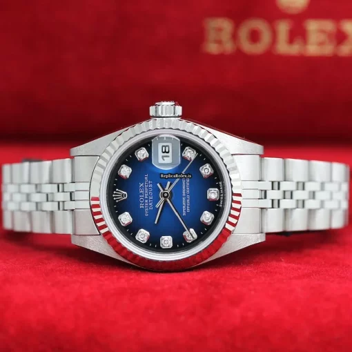 Fine Knockoff Rolex Lady-datejust 79174 Caliber 2235 Automatic Movement 26x42mm Steel Case Womens Watch - Image 2