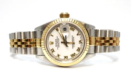 Luxury Knockoff Rolex Lady-datejust 69173 Caliber 2135 Automatic Movement 26mm Gold/steel Case Womens Watch