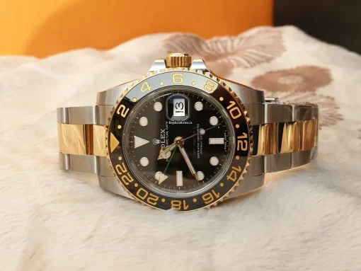 Swiss Replica Rolex Gmt-master II 116713ln Caliber 3186 Automatic Movement 40mm Gold/steel Case Mens/unisex Watch