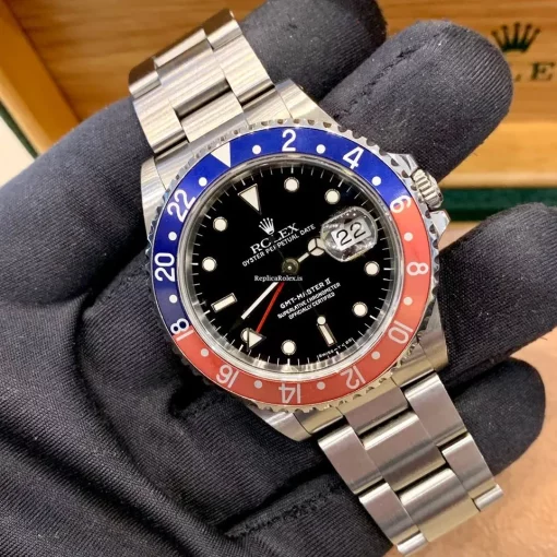 Aaa Replica Rolex Gmt-master II 16710 Caliber 3185 Automatic Movement 40mm Steel Case Mens/unisex Watch - Image 5