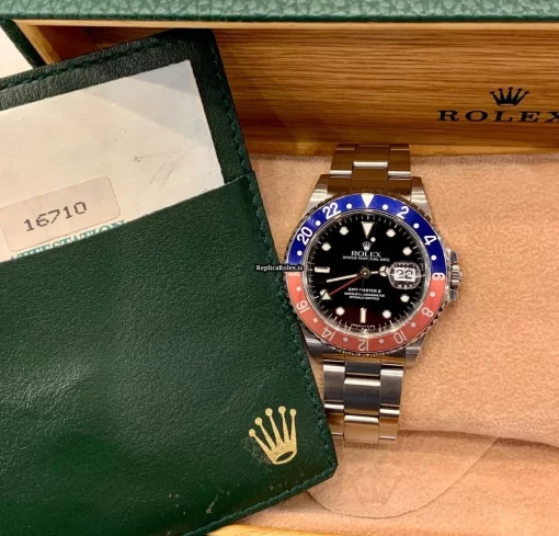 Aaa Replica Rolex Gmt-master II 16710 Caliber 3185 Automatic Movement 40mm Steel Case Mens/unisex Watch - Image 6