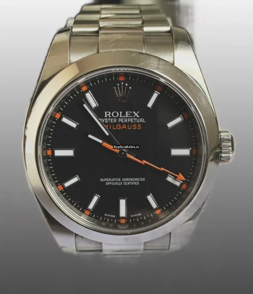 Attractive Replicas Rolex Milgauss 116400 Caliber 3131 Automatic Movement 40mm Steel Case Mens/unisex Watch - Image 5