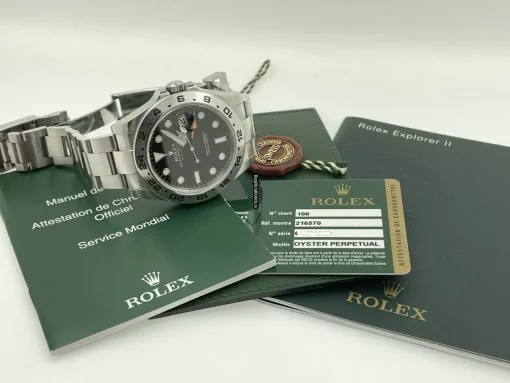 Design Replica Rolex Explorer II 216570 Caliber 3187 Automatic Movement 42mm Steel Case Mens/unisex Watch - Image 14