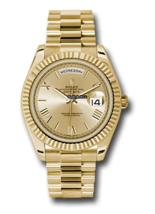 Suitable Knockoff Rolex Day-date 40 228238 Caliber 3255 Automatic Movement 40mm Yellow Gold Case Mens/unisex Watch