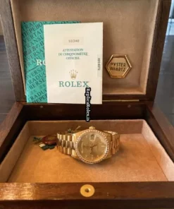 Epic Fakes Rolex Day-date 18348a Automatic Movement Yellow Gold Case Mens/unisex Watch