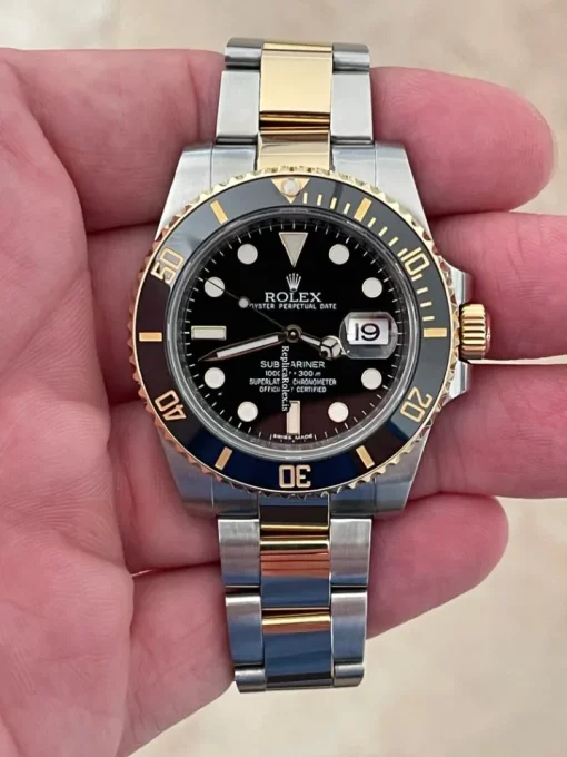 Wholesale Replica Rolex Submariner Date 116613ln Caliber 3135 Automatic Movement 40mm Gold/steel Case Mens/unisex Watch